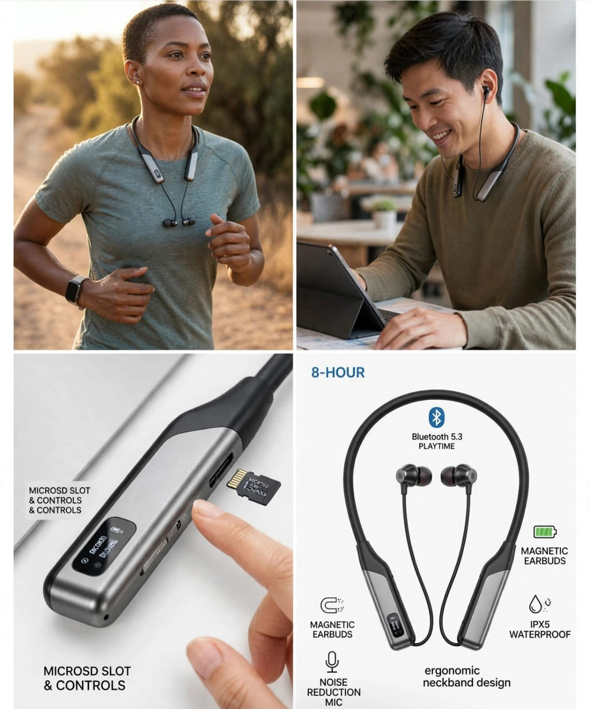XKIN – Magnetic Neckband Wireless Earphones